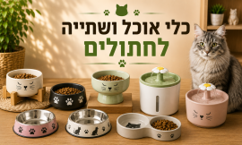 כלי אוכל ושתייה לחתולים