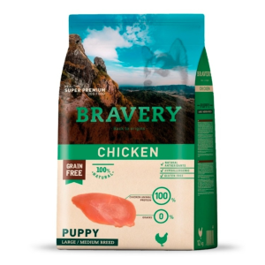 ברייברי – עוף לכלב בינוני/גדול גור 12 ק״ג