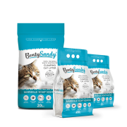 חול מתגבש לחתולים עם ריח סבון 20 ליטר