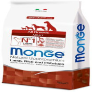 מונג' לכלב בוגר כבש עם אורז ותפוחי אדמה 12 ק"ג