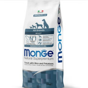 מונג' לכלב בוגר מכל הגזעים עם פורל - במיוחד לכלבים עם רגישות לחלבון  12 ק"ג