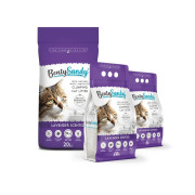 חול מתגבש לחתולים עם ריח לבנדר 5 ליטר