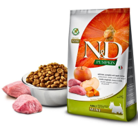 נטורל אנד דלישס בוגר גזע קטן חזיר ודלעת 7 ק”ג-N&D Boar Adult Mini