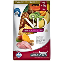נטוראל אנד דלישס מזון יבש לחתול טרופיקל עוף 5 ק