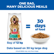 הילס מזון לכלב בוגר גזע גדול פרפקט וויט 12 ק"ג